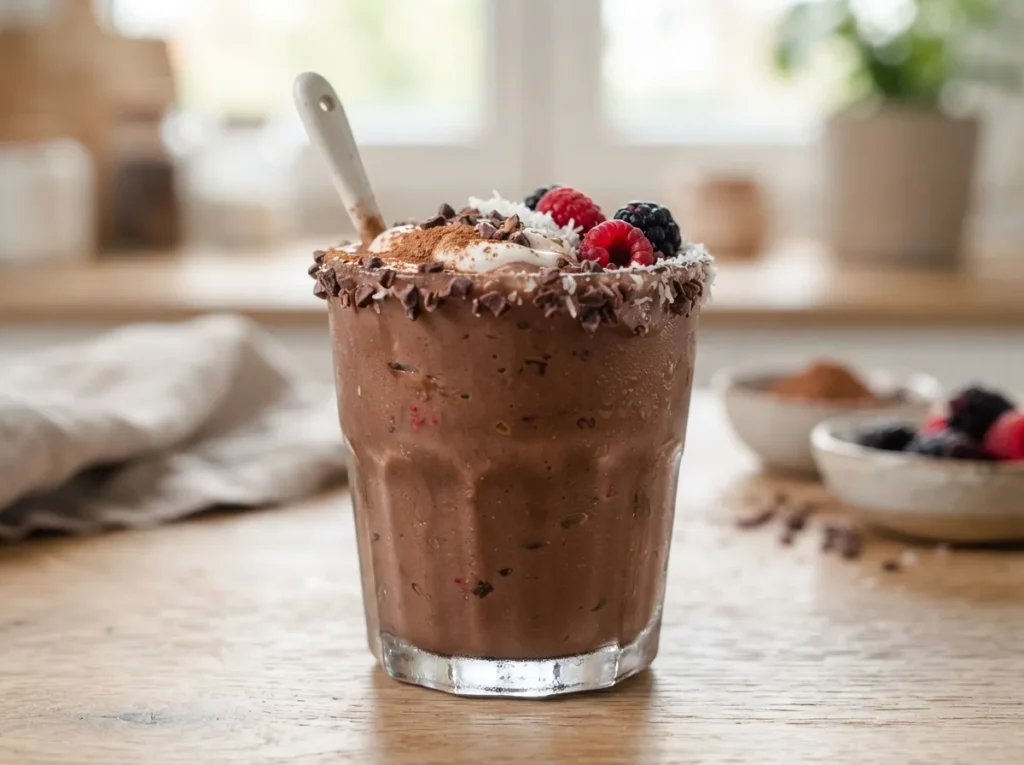 Vitamina Proteica de Cacau Leve