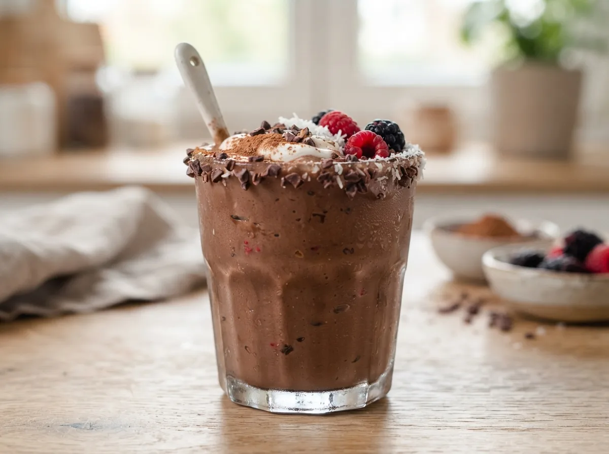 Vitamina Proteica de Cacau Leve