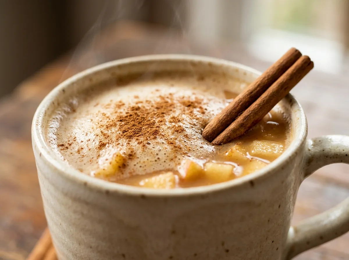 Chá de Maçã e Canela Cremosa