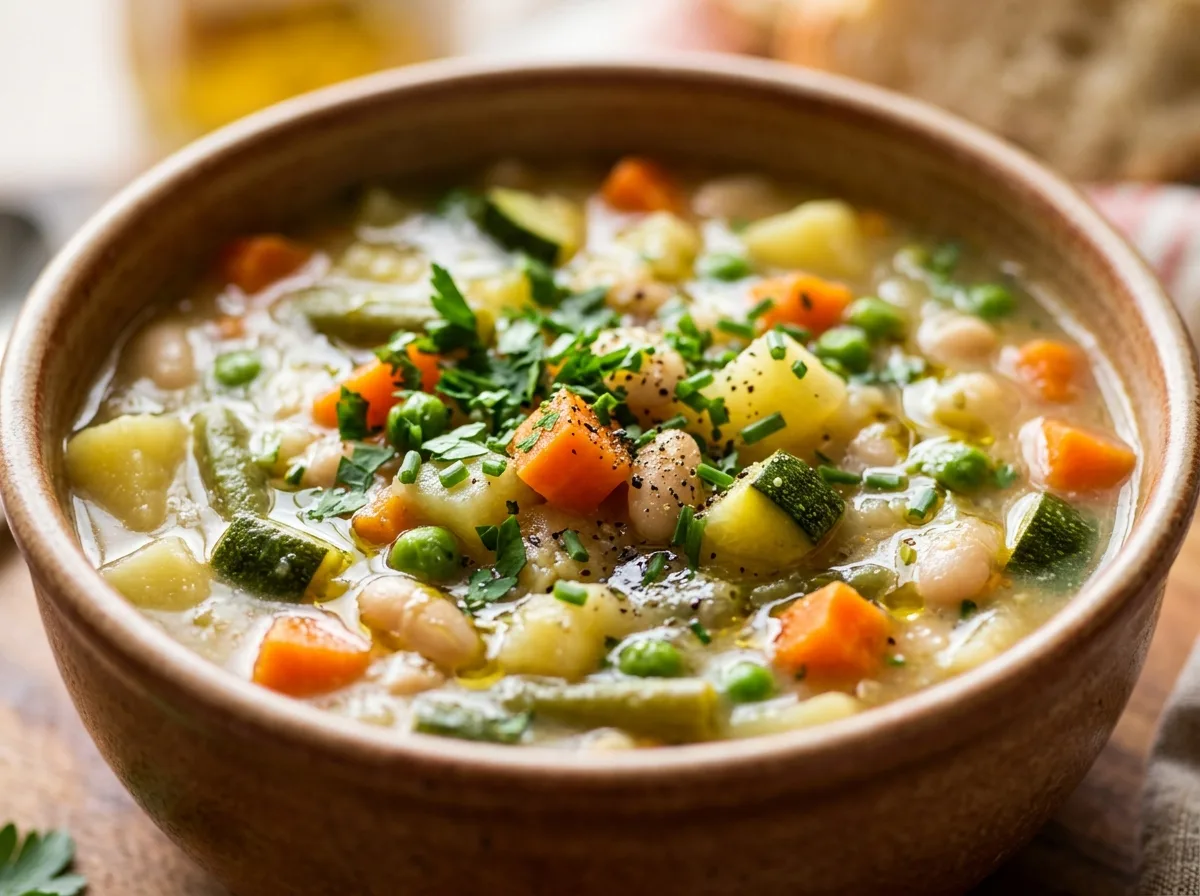 Sopa Rápida de Legumes em Uma Panela Só