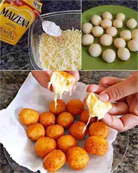 Bolinha de Queijo com maisena