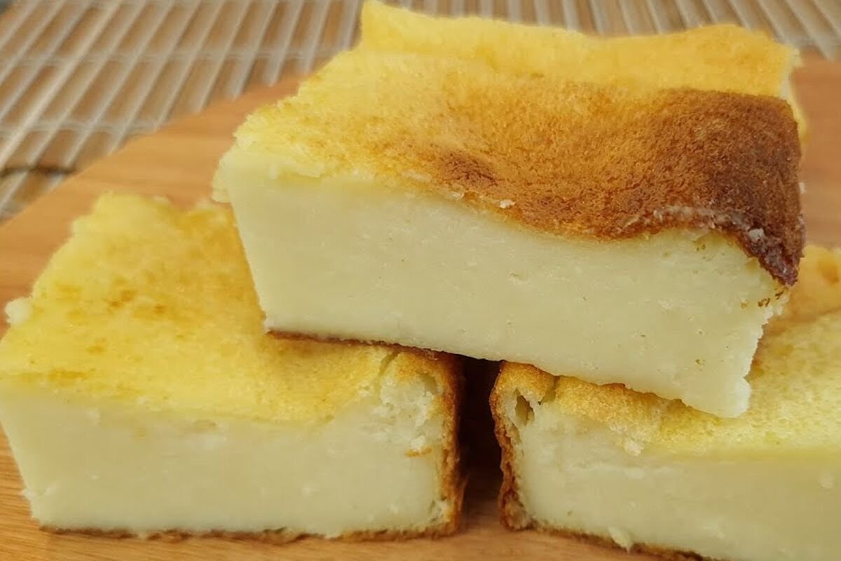 Bolo de leite feito no liquidificador
