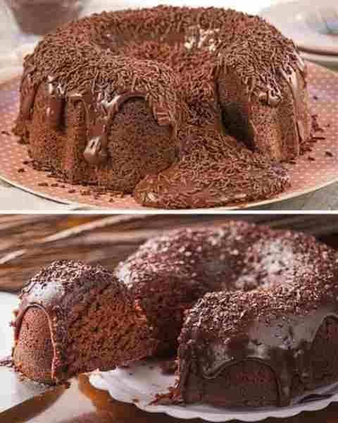 Bolo Vulcão de Brigadeiro