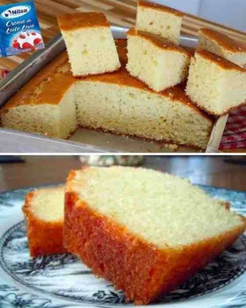 Bolo de creme de leite