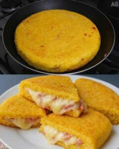 Cuscuz de Frigideira Simples pronto para servir