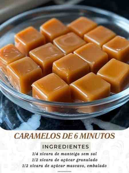 Caramelos de 6 Minutos pronto para servir