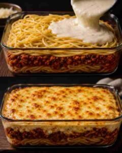 Espaguete Gratinado Supercremoso e Irresistível pronto para servir