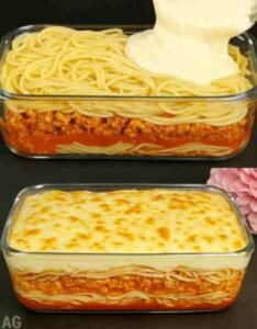 Espaguete Gratinado Supercremoso e Irresistível Simples pronto para servir