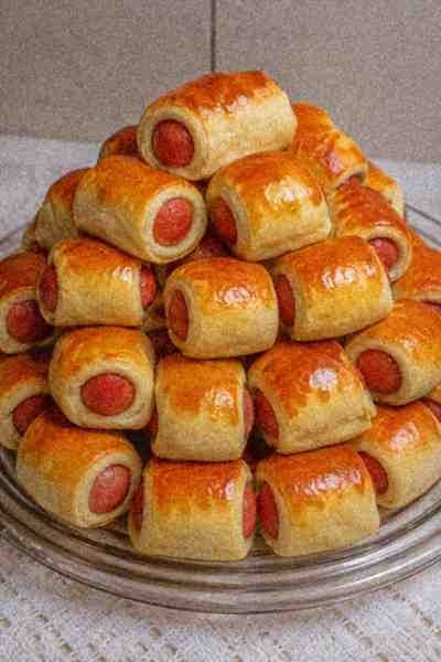 Enroladinhos de Salsicha pronto para servir