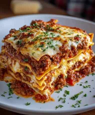 Lasanha Caseira de Carne Moída