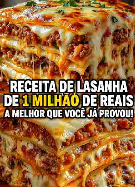 Lasanha Suprema com Carne e Creme pronto para servir