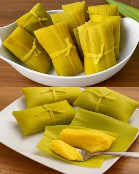 Pamonha Cremosa na Palha Simples