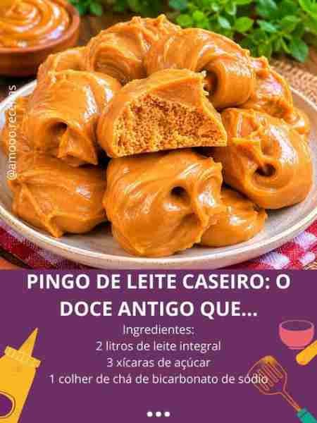 Pingo de Leite Caseiro Fácil Simples