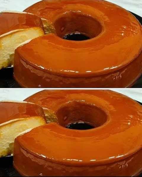 Pudim com 2 ingredientes