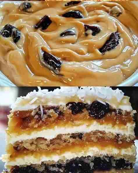 Pavê de Doce de Leite com Ameixa e Coco