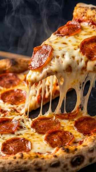 Pizza de Calabresa com Muito Queijo