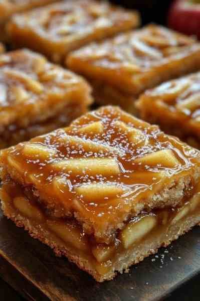 Quadradinhos de Maçã com Caramelo