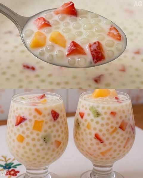 Sagu de Frutas Cremoso