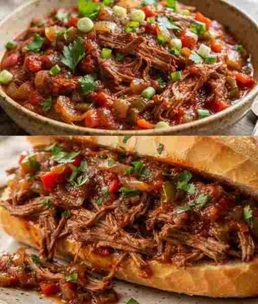 Sanduíche de Carne Louca