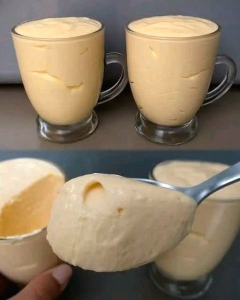 Sobremesa rápida de liquidificador com maracujá e chocolate granulado