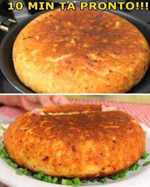 Torta Cremosa de Frigideira para o Lanche