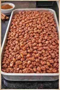 AMENDOIM CARAMELIZADO COM CANELA Delicioso pronto para servir