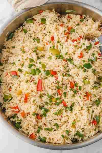 Arroz à Grega Colorido e Soltinho