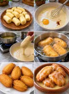 BANANAS EMPANADAS DA MÃE Simples pronto para servir
