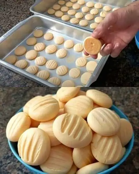 Biscoitinho amanteigado de maizena caseiro que desmancha na boca