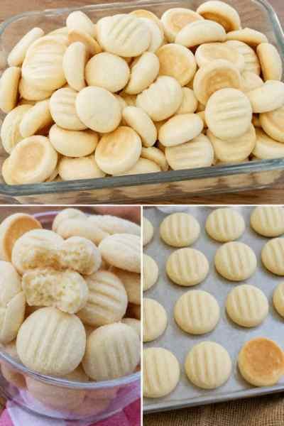 Biscoitinhos de Maizena com Côco pronto para servir
