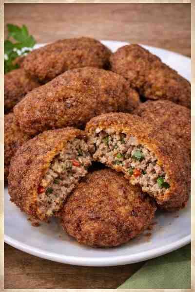 BOLINHO DE CARNE MOÍDA FICA CROCANTE POR FORA Delicioso pronto para servir