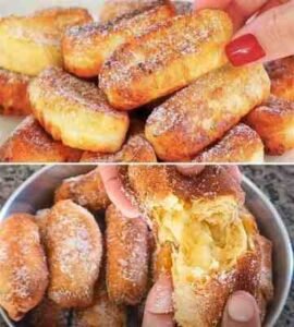 Bolinho de São Bento de polvilho e queijo, preparado no liquidificador e assado em pequenas formas.