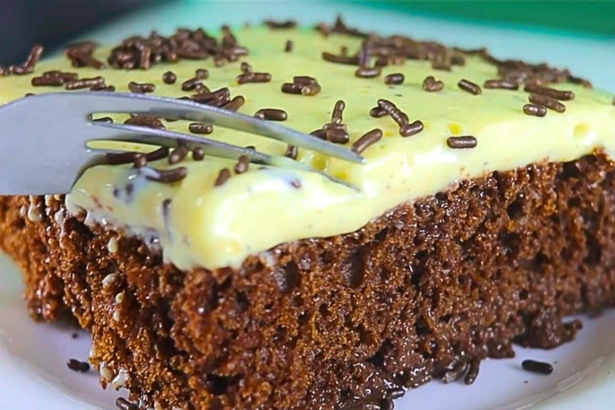 Bolo de Chocolate com Maracujá