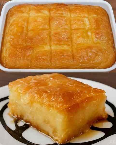Bolo Banho de Lua pronto para servir