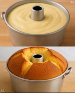 Bolo Chiffon que Derrete na Boca Caseiro pronto para servir