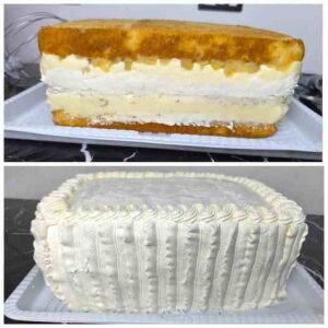 Bolo de Abacaxi 4 Leites para Festa pronto para servir
