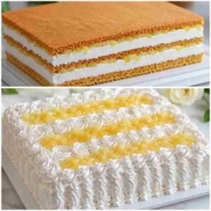 Bolo de Abacaxi para Festa Delicioso pronto para servir