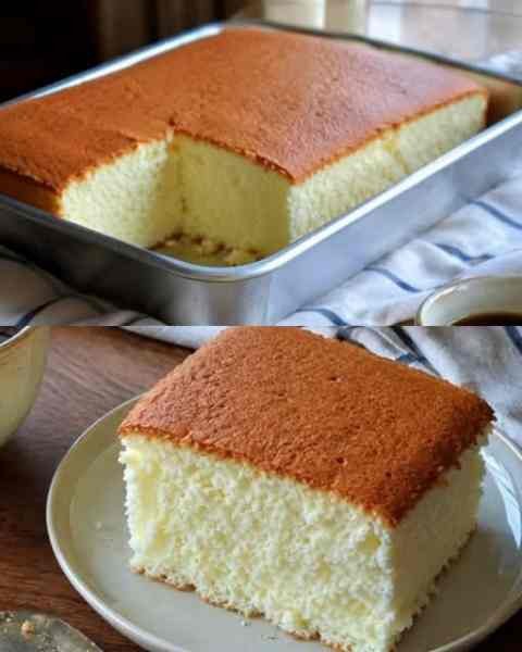 Bolo de Algodão de Leite Condensado Caseiro
