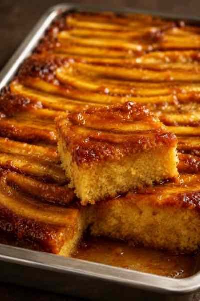 Bolo de Banana Caramelizada