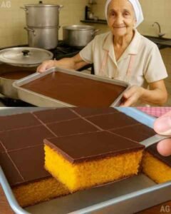 Bolo de Cenoura Superfofinho e Macio Simples pronto para servir