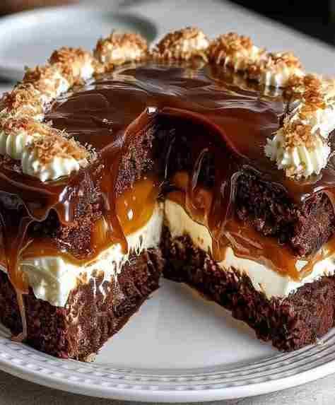 Bolo de Chocolate com Creme Branco e Doce de Leite
