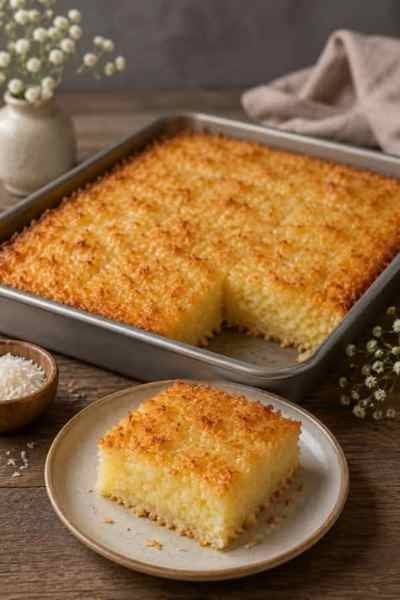 Bolo de Coco Cremoso