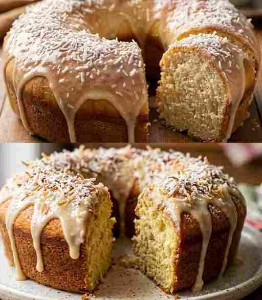 Bolo de Coco Molhadinho e Fácil