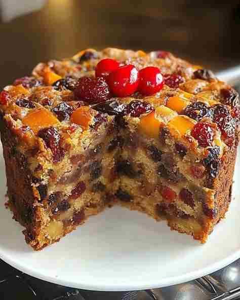 Bolo de Frutas Secas e Cristalizadas