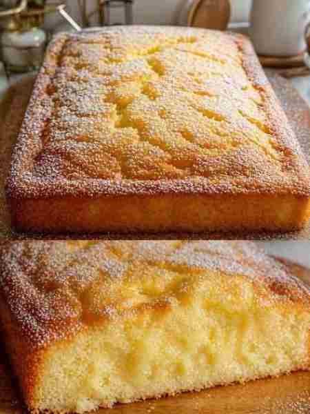 Bolo de Laranja Fofinho e Molhadinho pronto para servir
