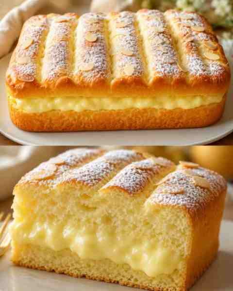 Bolo de Limão Superfofinho pronto para servir