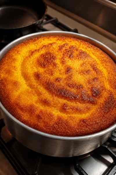 Bolo de Milho Mais Gostoso do Mundo pronto para servir