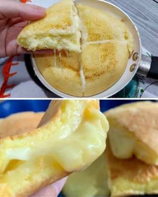 Pão de queijo na frigideira dourado e fofinho