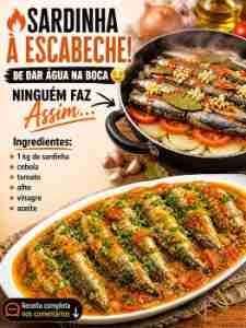 Sardinha à Escabeche: Receita Suculenta, Temperada e Muito Fácil
