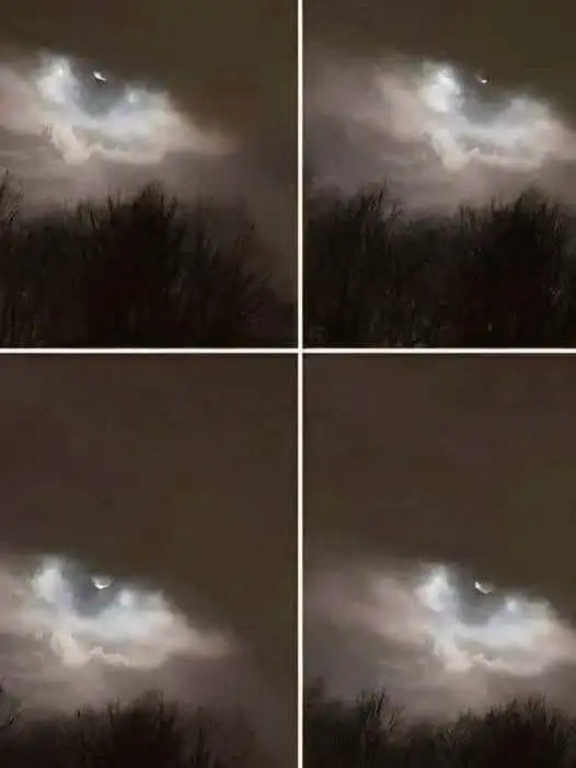 Uma foto do céu chamou atenção por um detalhe que muita gente só percebe depois